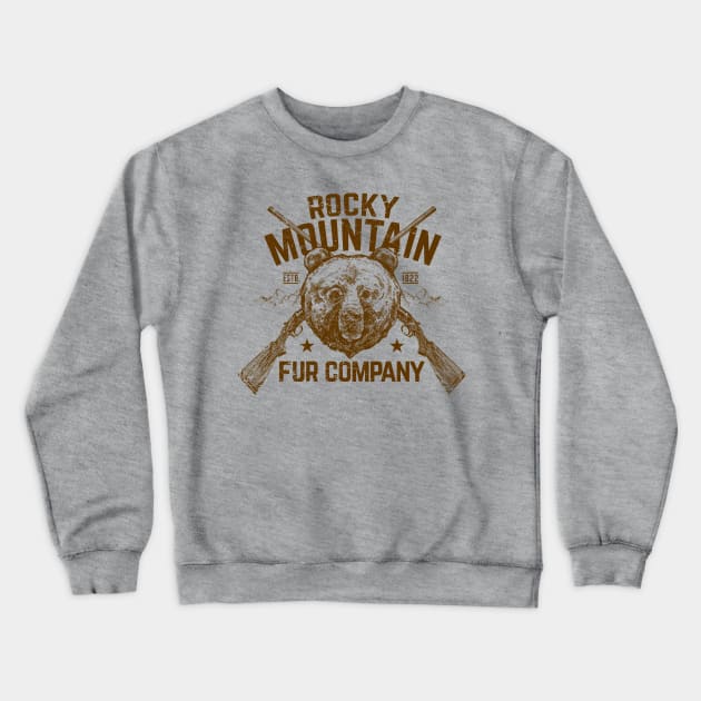 Rocky Mountain Fur Company Crewneck Sweatshirt by MindsparkCreative